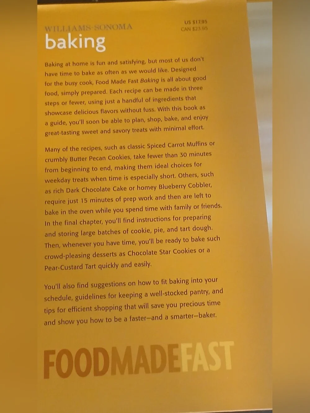 Williams-Sonoma Food Made Fast: Baking